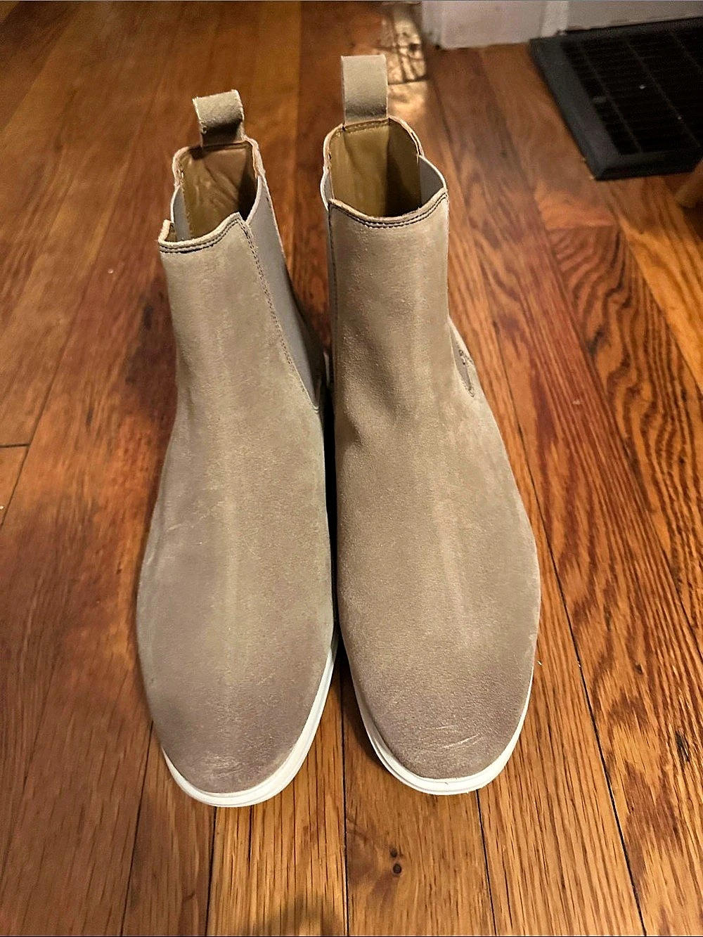 Frye Connor Chelsea Boot Ankle Boots Brown & White